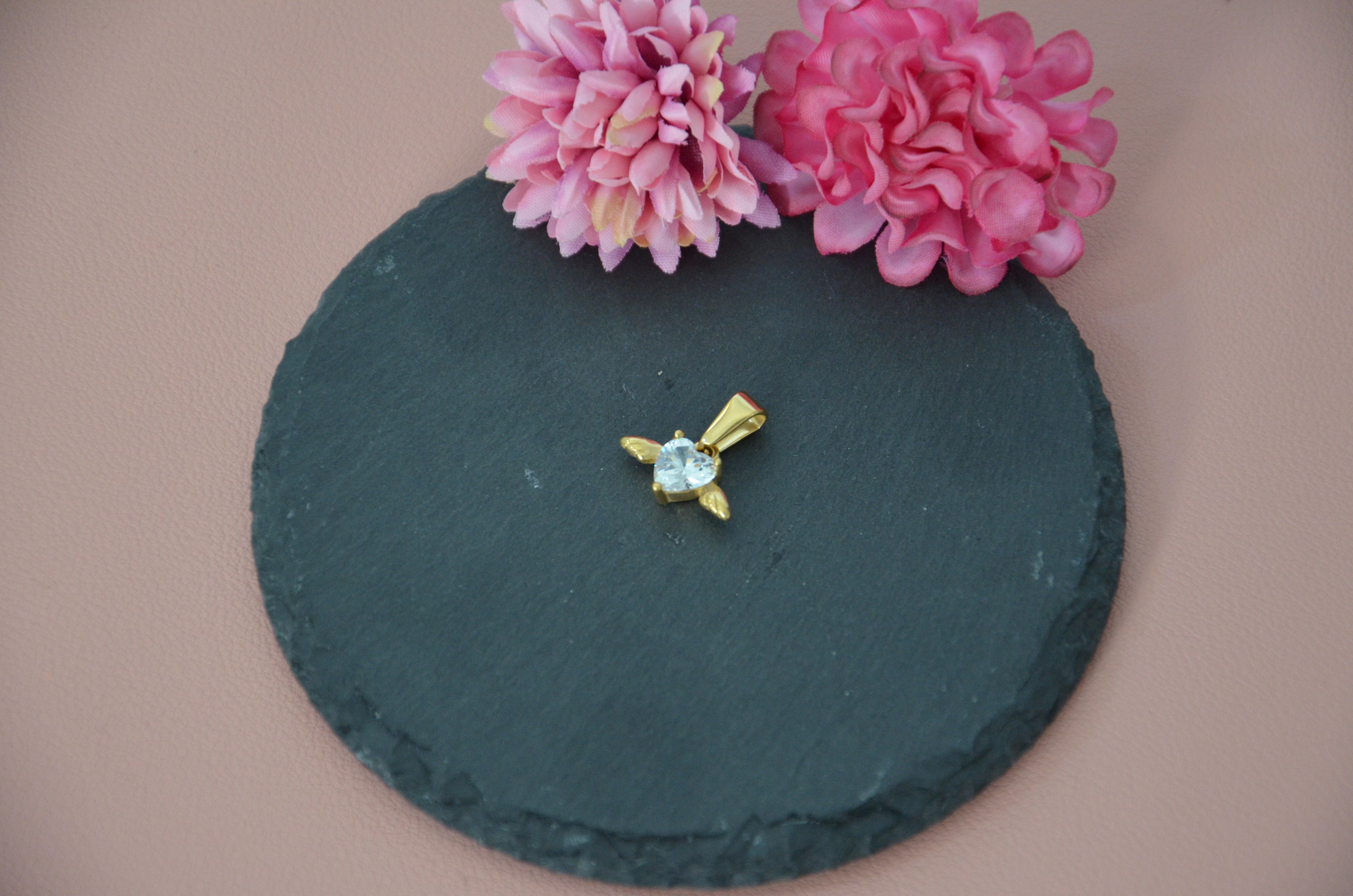 CIONDOLO CUORE ZIRCONATO