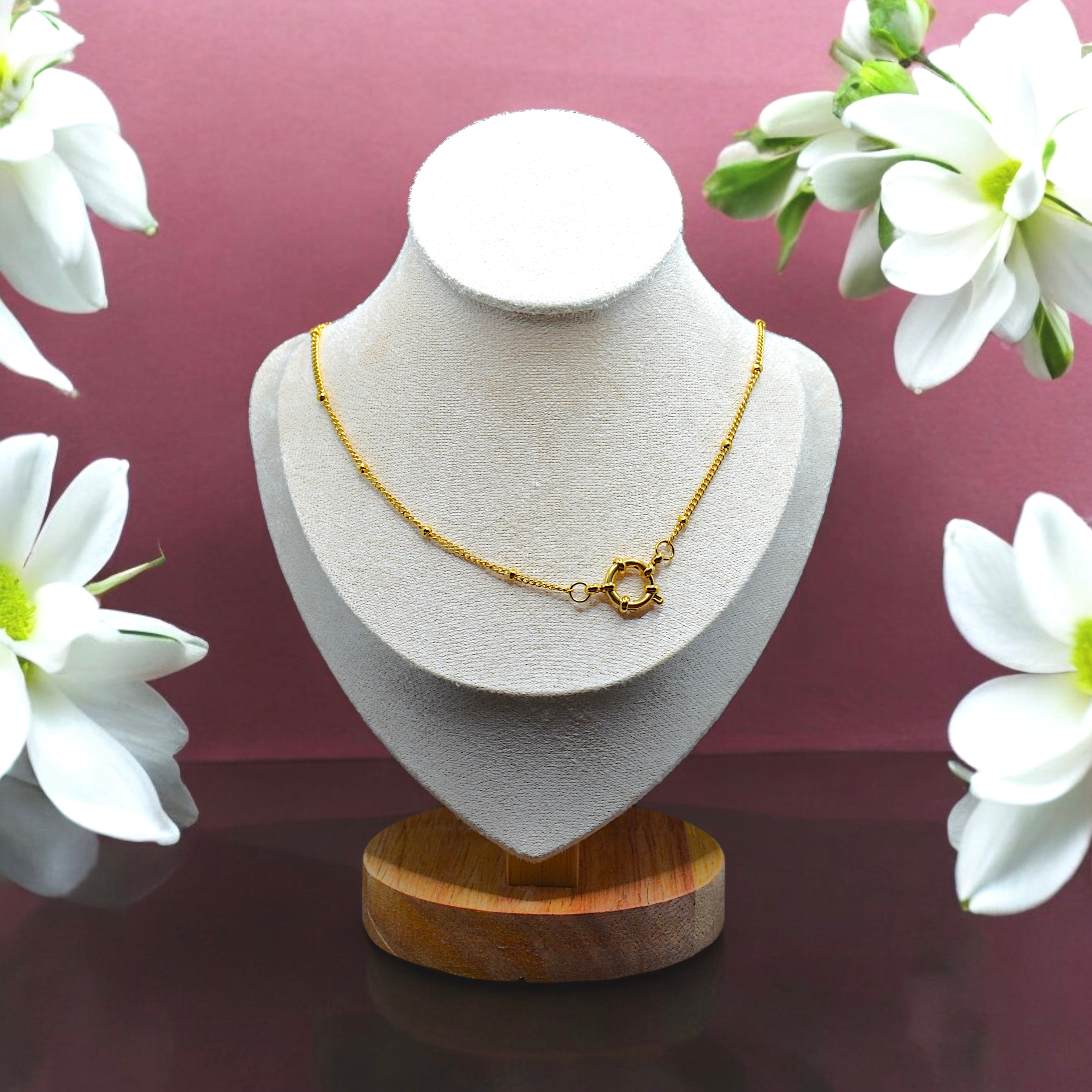 COLLANA CATENA CON SFERE