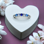 ANELLO SEMIVERETTA SFUMATURE BLU