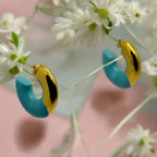 ORECCHINI CERCHIO BIG SMALTATI